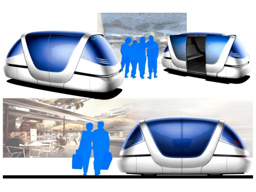  Zagato 2getthere Podcar Concept Drawings 2009 года  (фото 2 из 6)